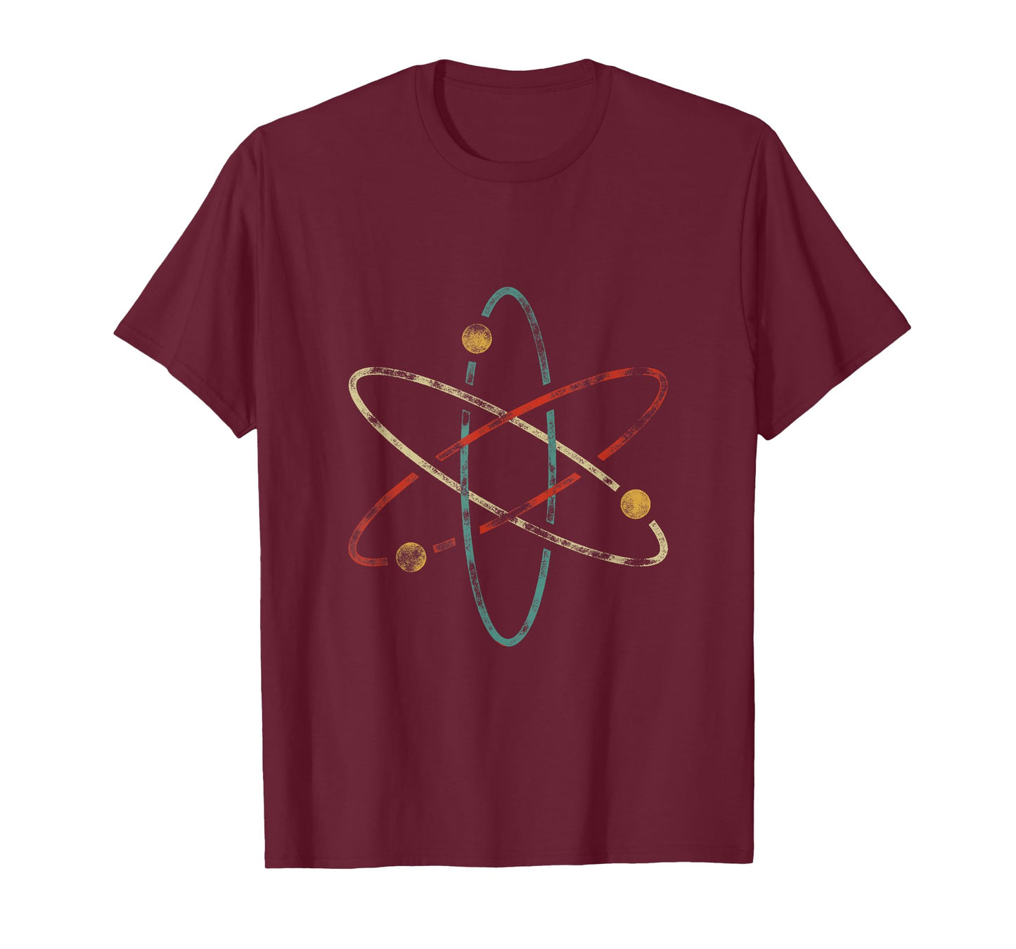 Chemistry & Periodic Table Quotes Retro Atom Chemistry T-Shirt - Unisex-Adults/Kids - Black - Short Sleeve - Small - Crew Neck - Classic Fit - Polyester 100%