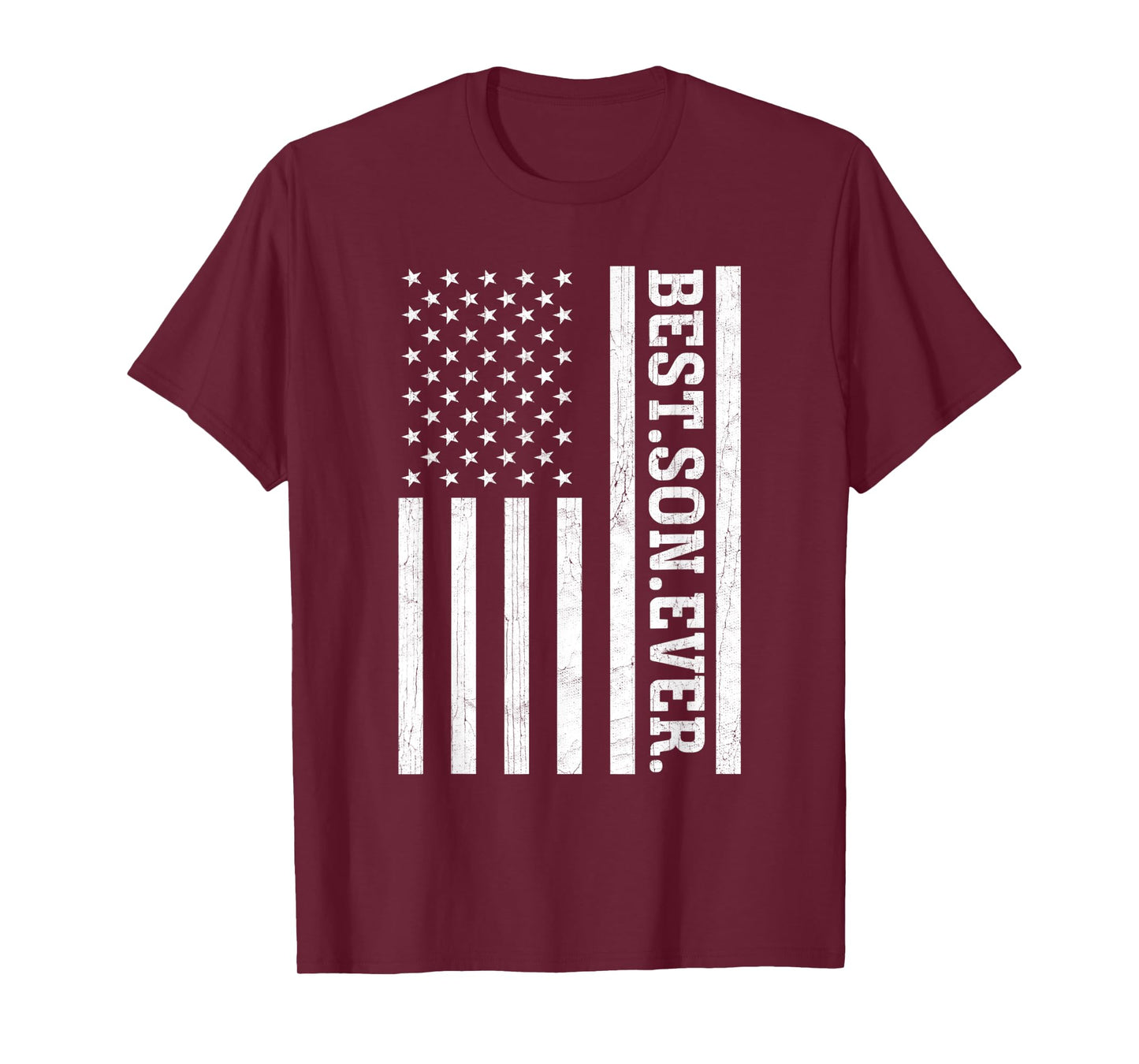 Best Son Ever US American Flag Son Vintage T-Shirt
