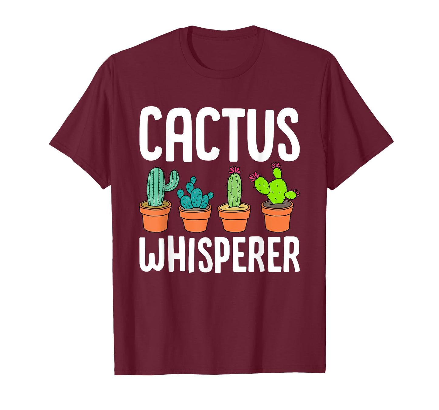 Cute Cactus Whisperer Funny Botany Succulents Lovers Outfit T-Shirt