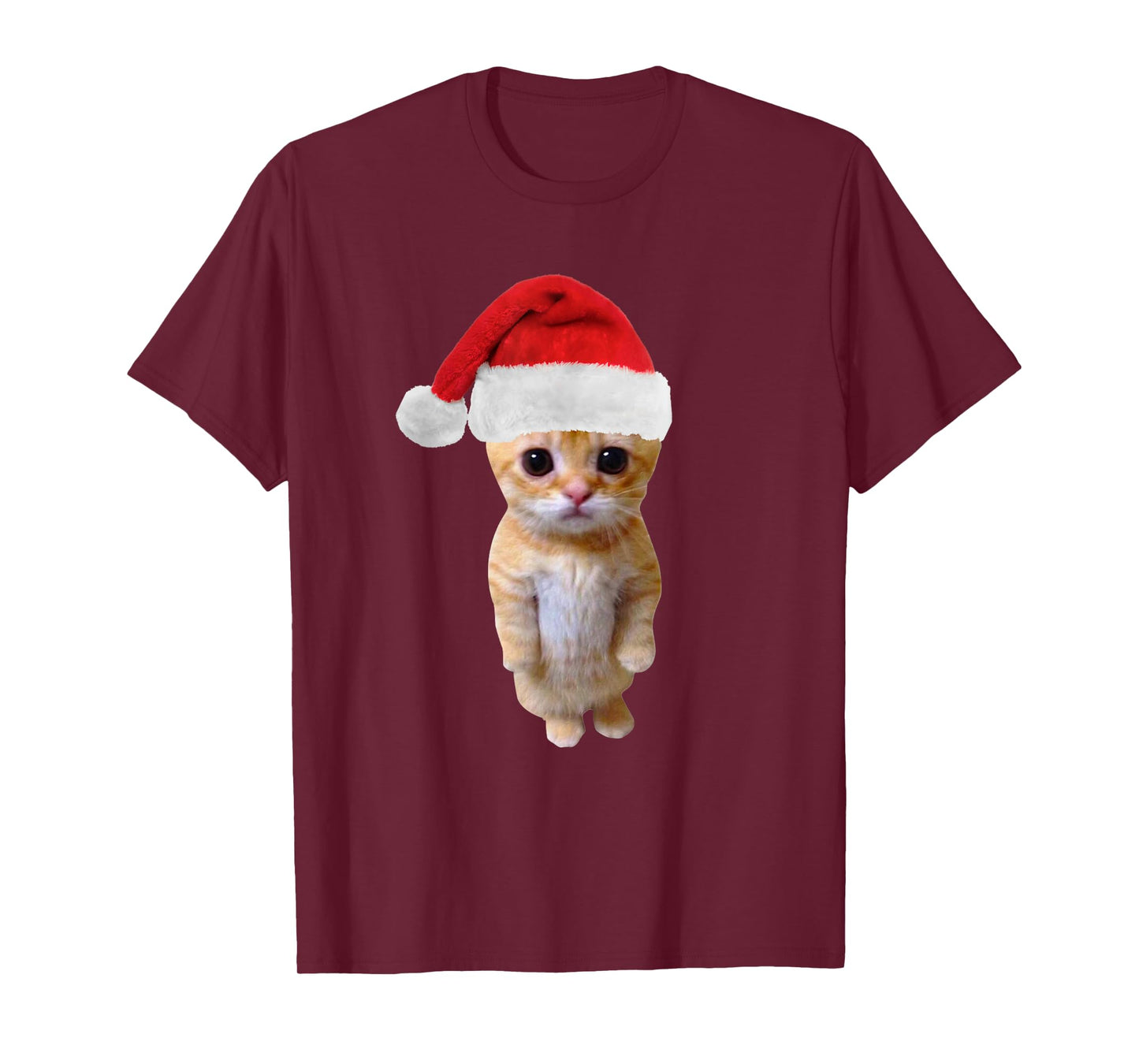 Christmas El Gato Meme Sad Cat Munchkin Kitty Meme Trendy Men Women Kids T-Shirt