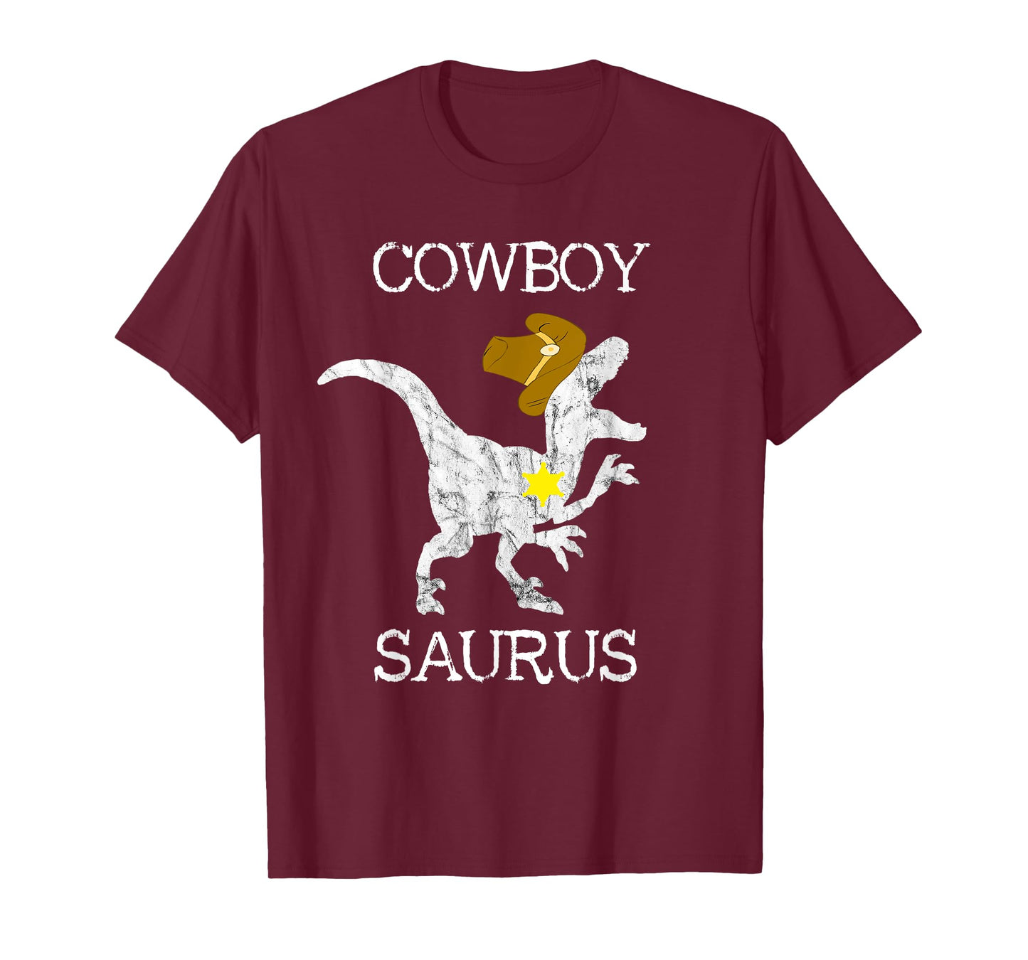 Cowboy Saurus Wild West Sheriff Rancher T Rex Dinosaur Shirt T-Shirt