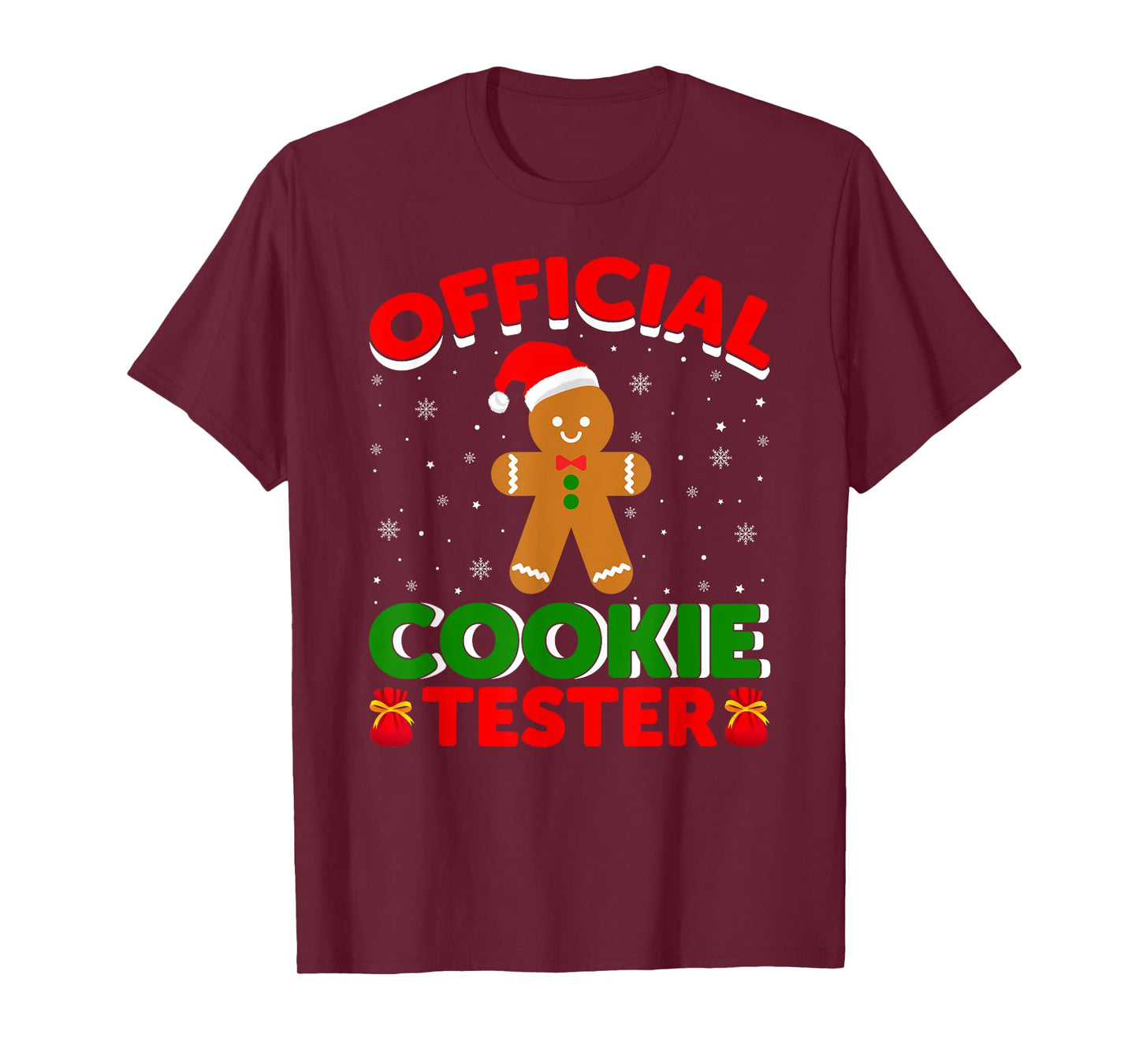Official Cookie Tester Funny Christmas Family Matching T-Shirt
