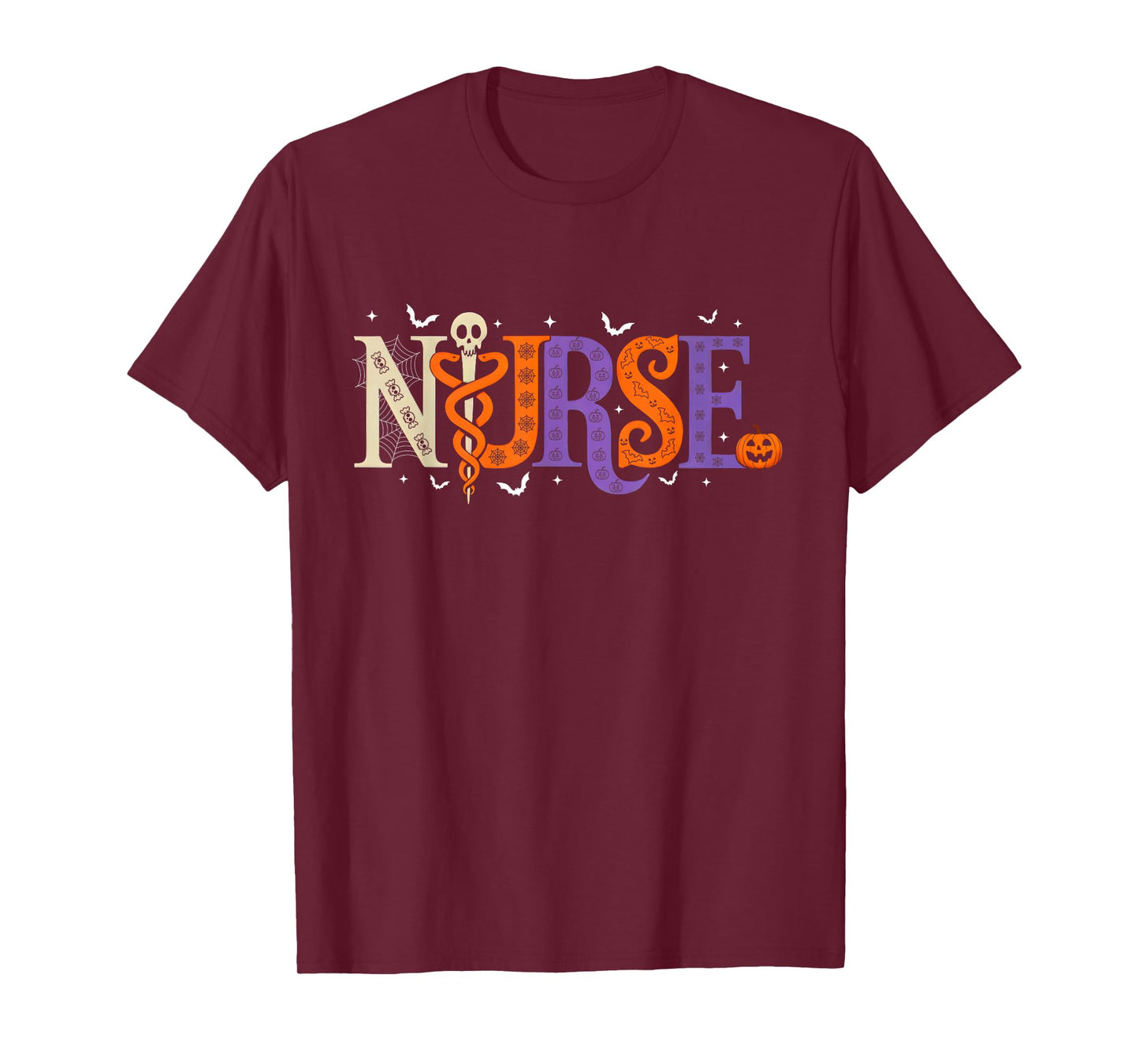 Halloween Nurse Shirt For Women Girls RN ICU NICU Nursing T-Shirt