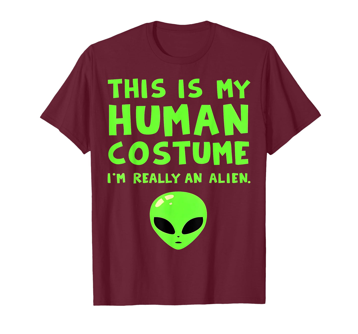 Funny Alien Human Costume T-Shirt