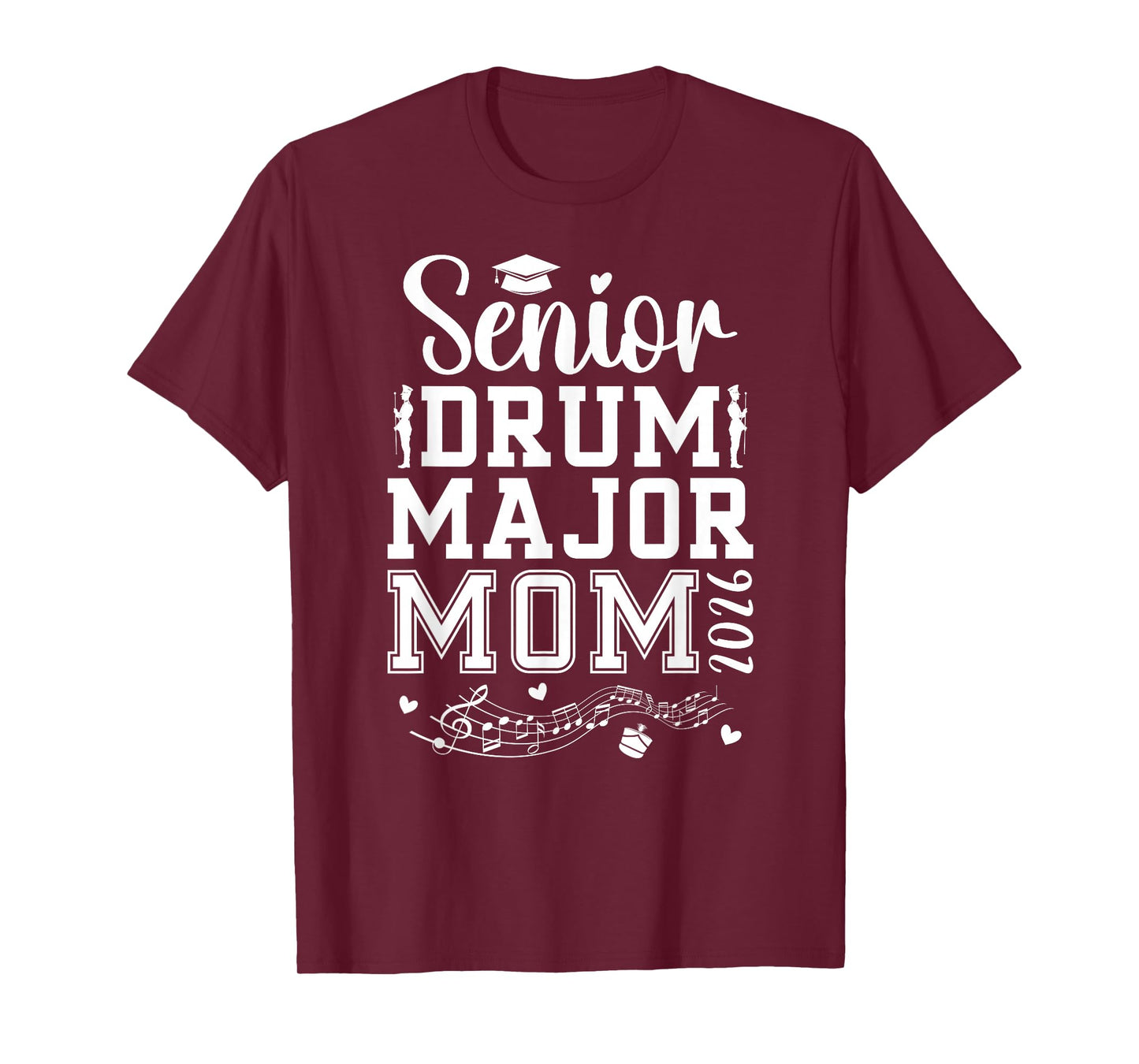 Drum Major Senior Mom 2026 Senior Marching Band Mom 2026 T-Shirt