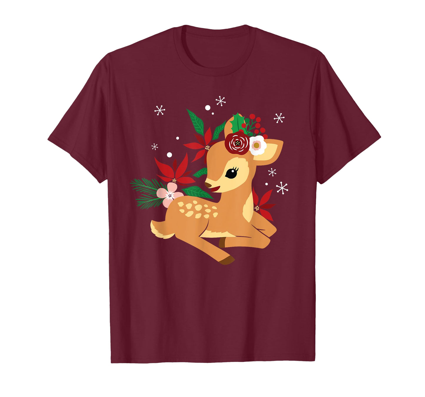 Christmas Cute Reindeer Christmas Deer Kids T-Shirt