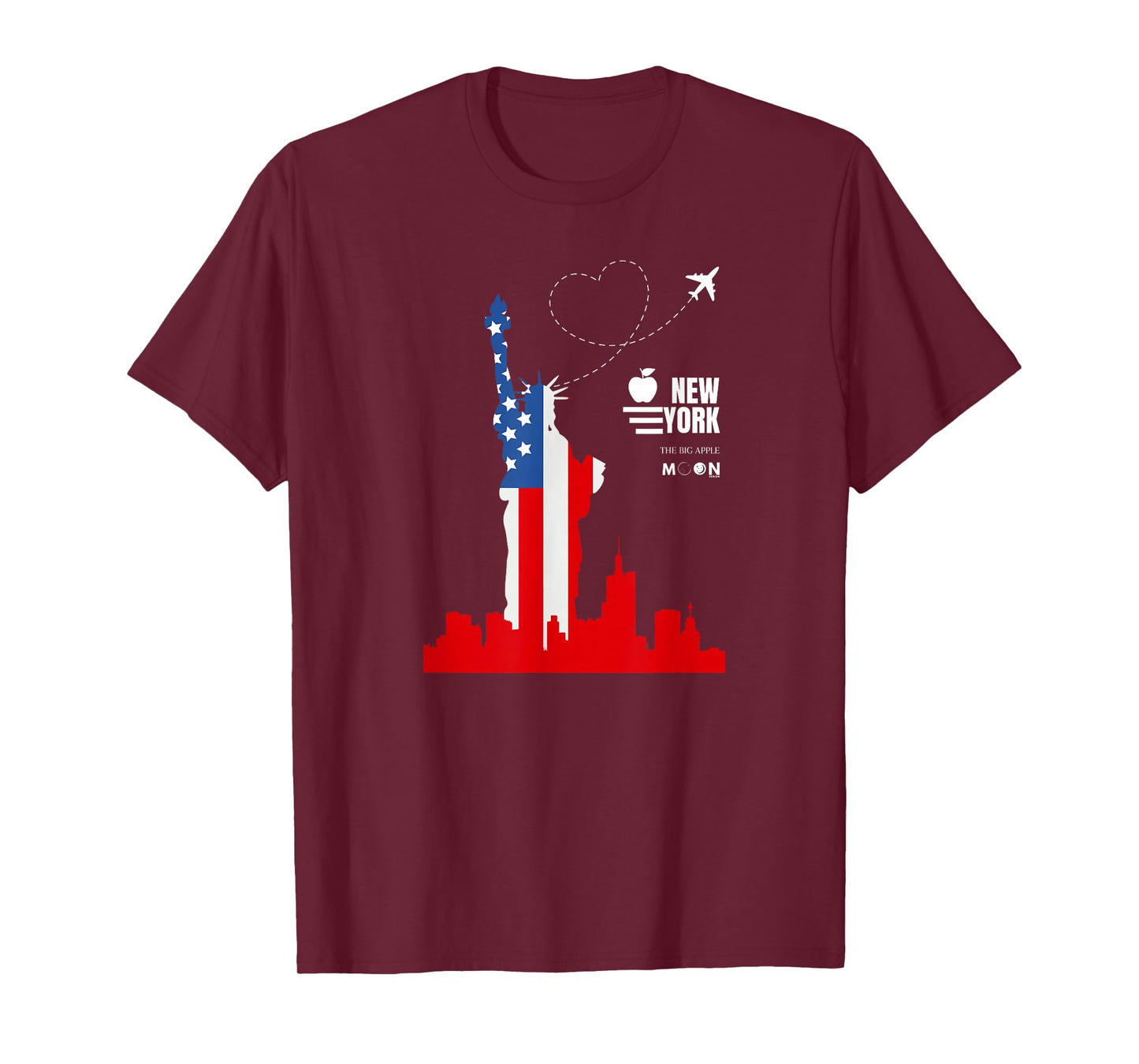 New York City Graphics I Love NY NYC Statue of Liberty T-Shirt