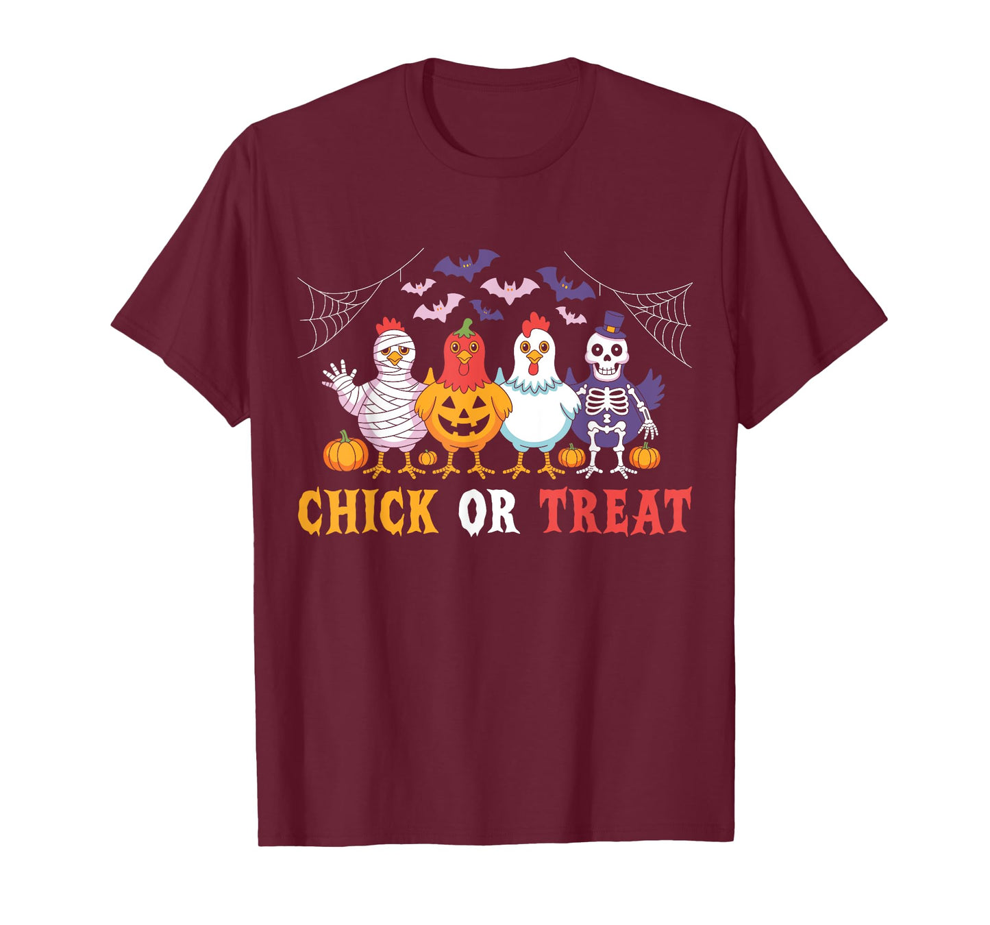 Chicken Chick Or Treat Funny Halloween Costume Farmer T-Shirt