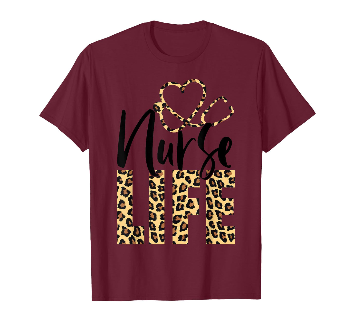 Cute Leopard Nurse Life for Nursing School | Nurse Week 2023 T-Shirt