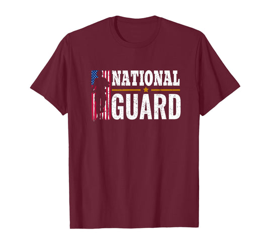 National Guard American Flag Proud T-Shirt T-Shirt