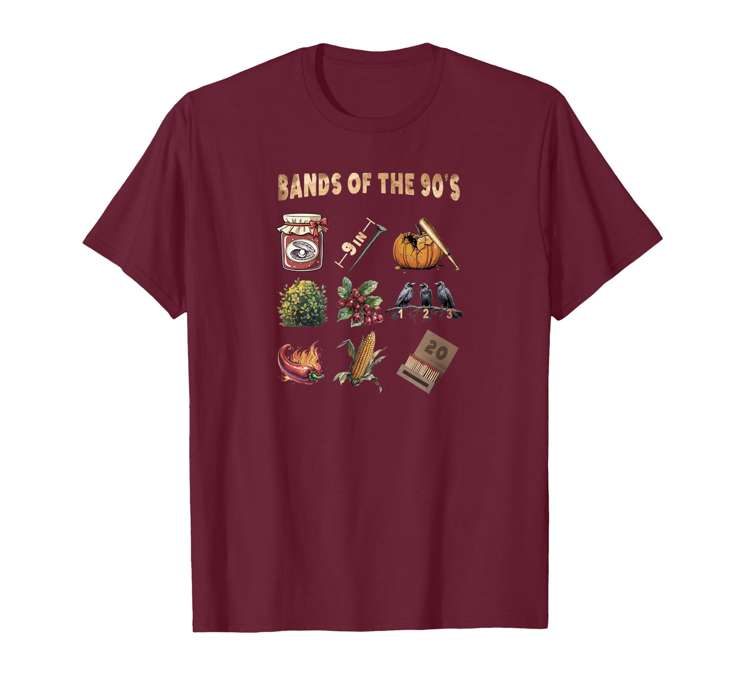 Vintage Style Design Popular Music Bands of The 90's Band T-Shirt
