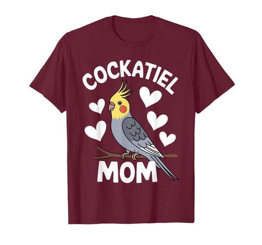 Cool Cockatiel Design For Women Girls Cockatiel Bird Lover T-Shirt