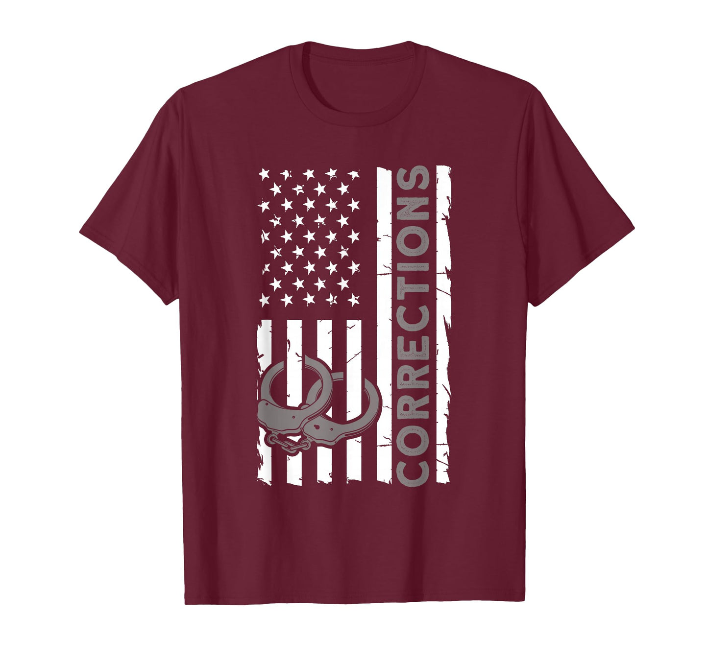 Correctional Officer Corrections Thin Silver Line T-Shirt