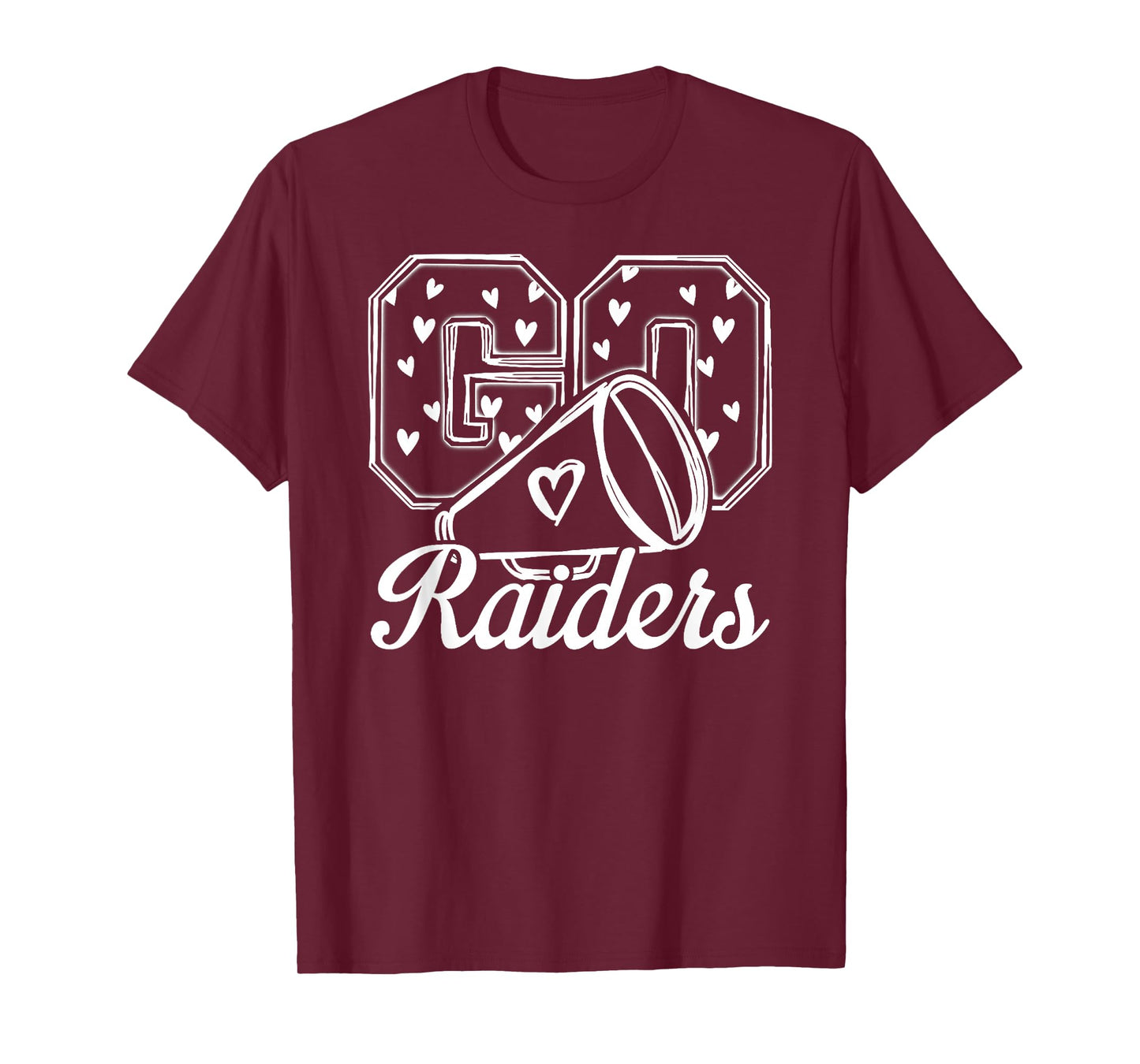Go Cheer Raiders High School Spirit Fan Team Back to School T-Shirt