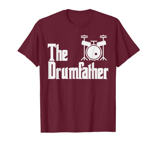 Funny Fathers Day The Drum-Father Drummer Musician Dad Gift T-Shirt