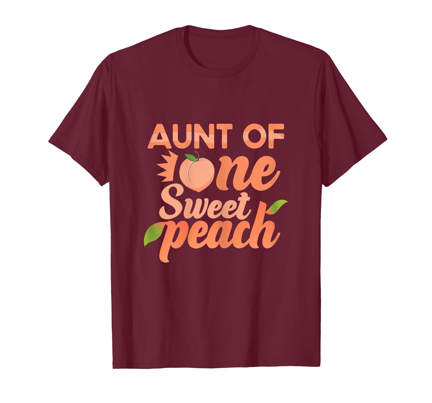 Aunt First Birthday One Sweet Peach Bday Family Matching T-Shirt