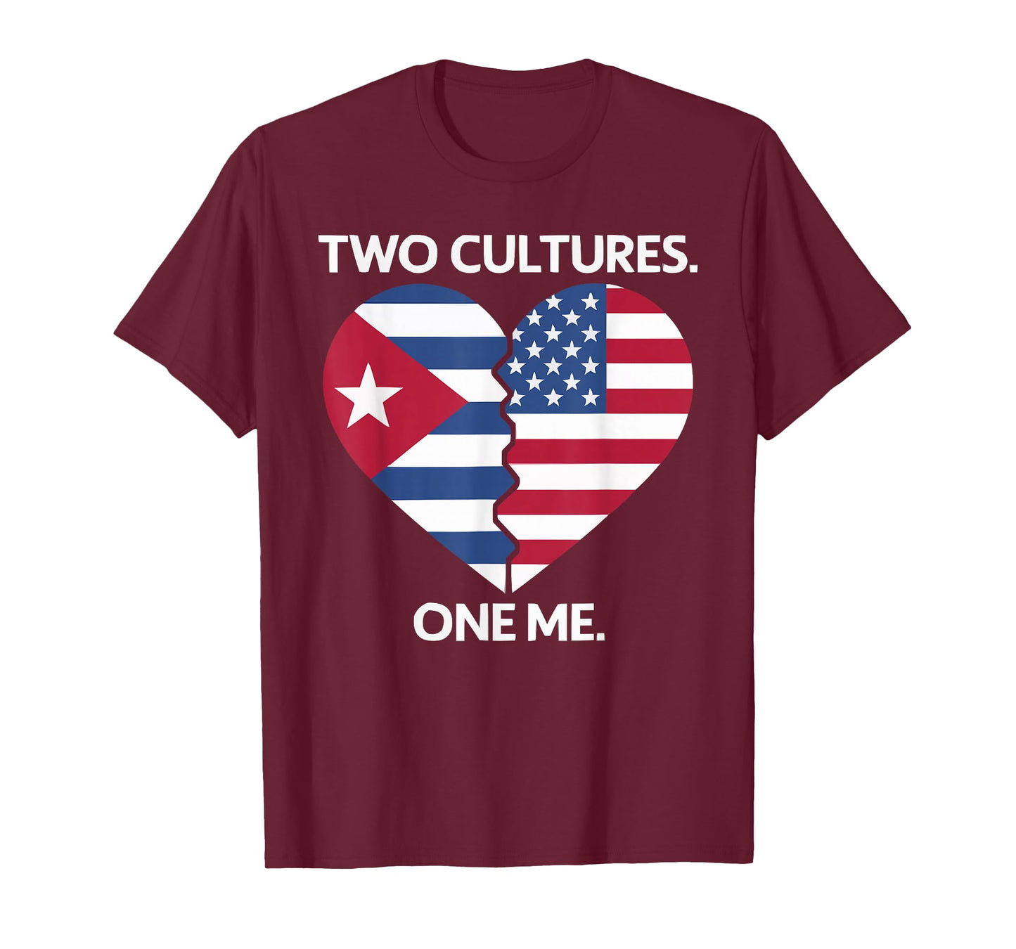 Half Cuban Half American Country USA Flag Cuba America T-Shirt