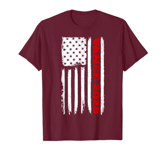 Vance 2028 American Flag President J.D. Vance 2028 T-Shirt