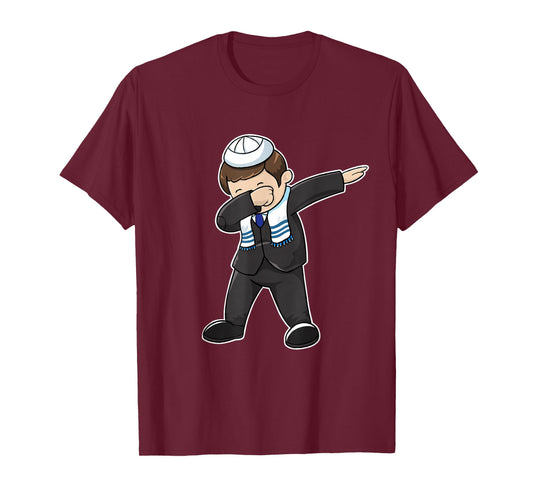 Bar Mitzvah Dabbing Jewish Boy Funny Hanukkah Gift T-Shirt