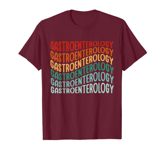 Colonoscopy Gifts & Gastroenterologist Apparel Women's Retro Black T-Shirt