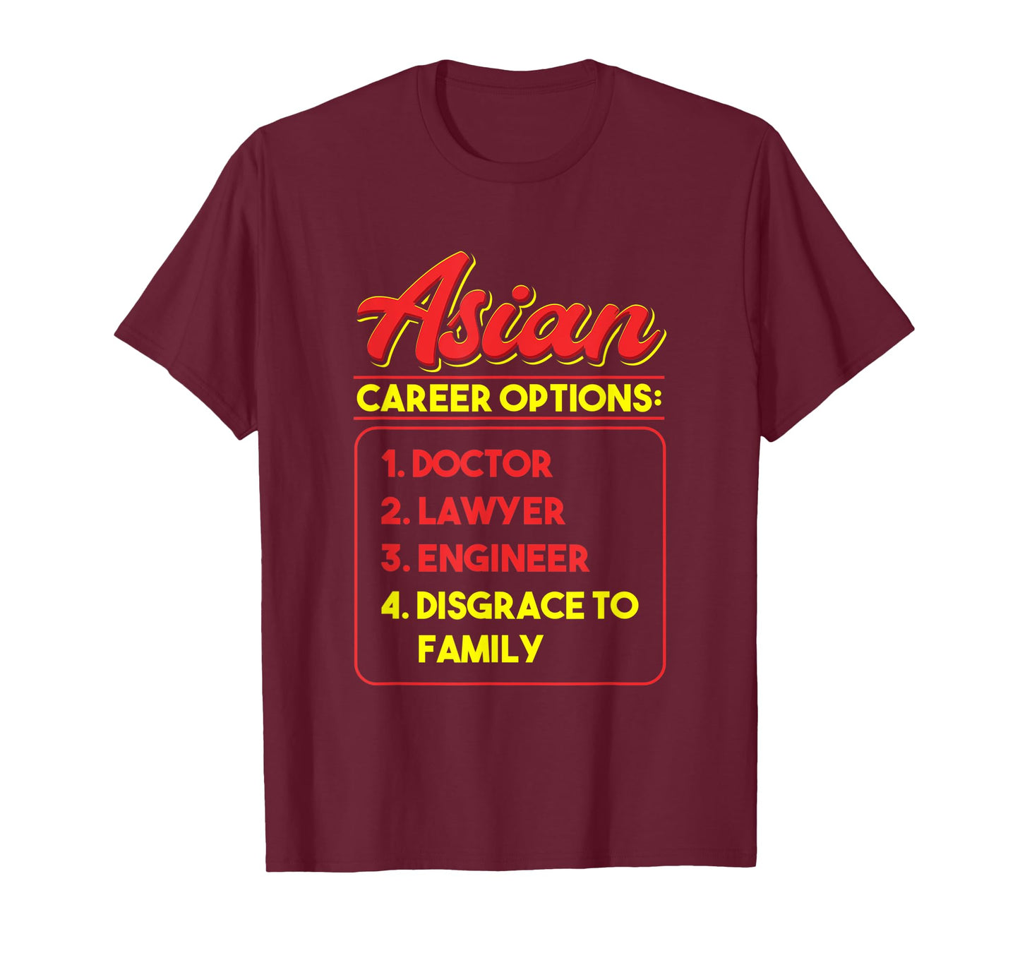Asian Career Options Japanese Heritage Humor Pride Chinese T-Shirt