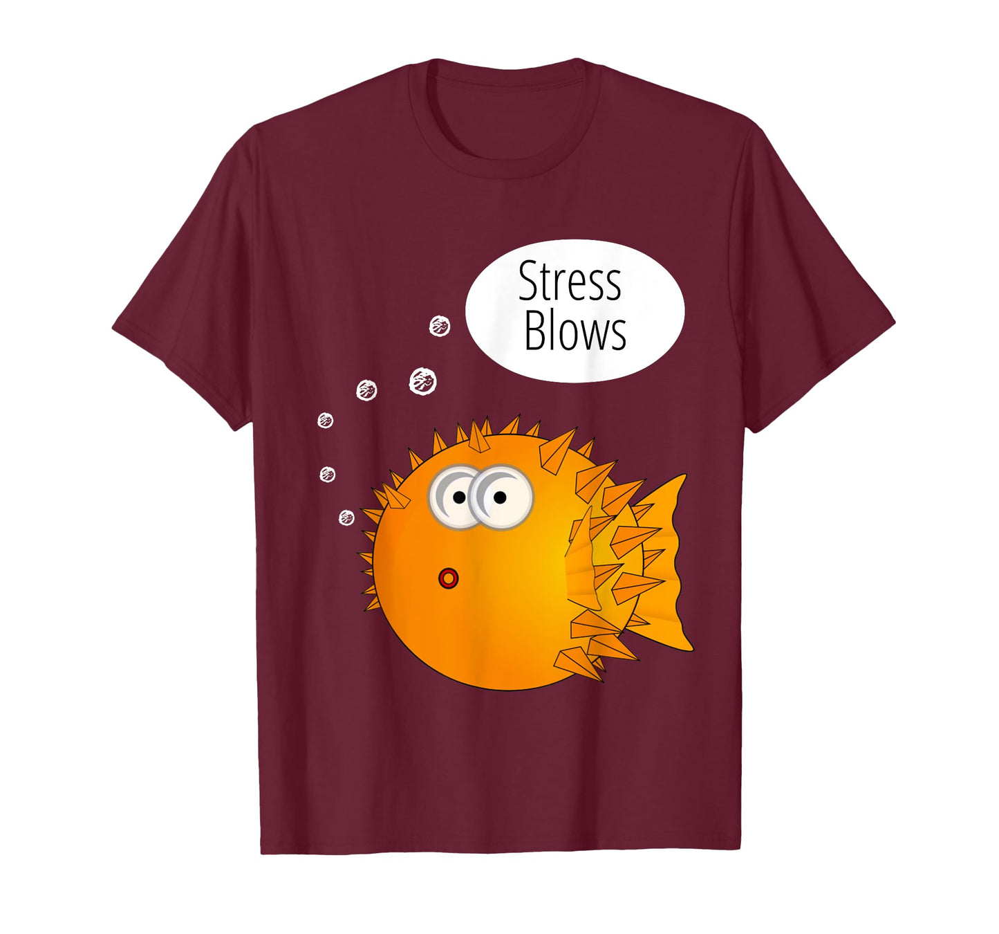 Cool Stress Blows Blow Fish Beach Top Gifts Men Women Kids T-Shirt