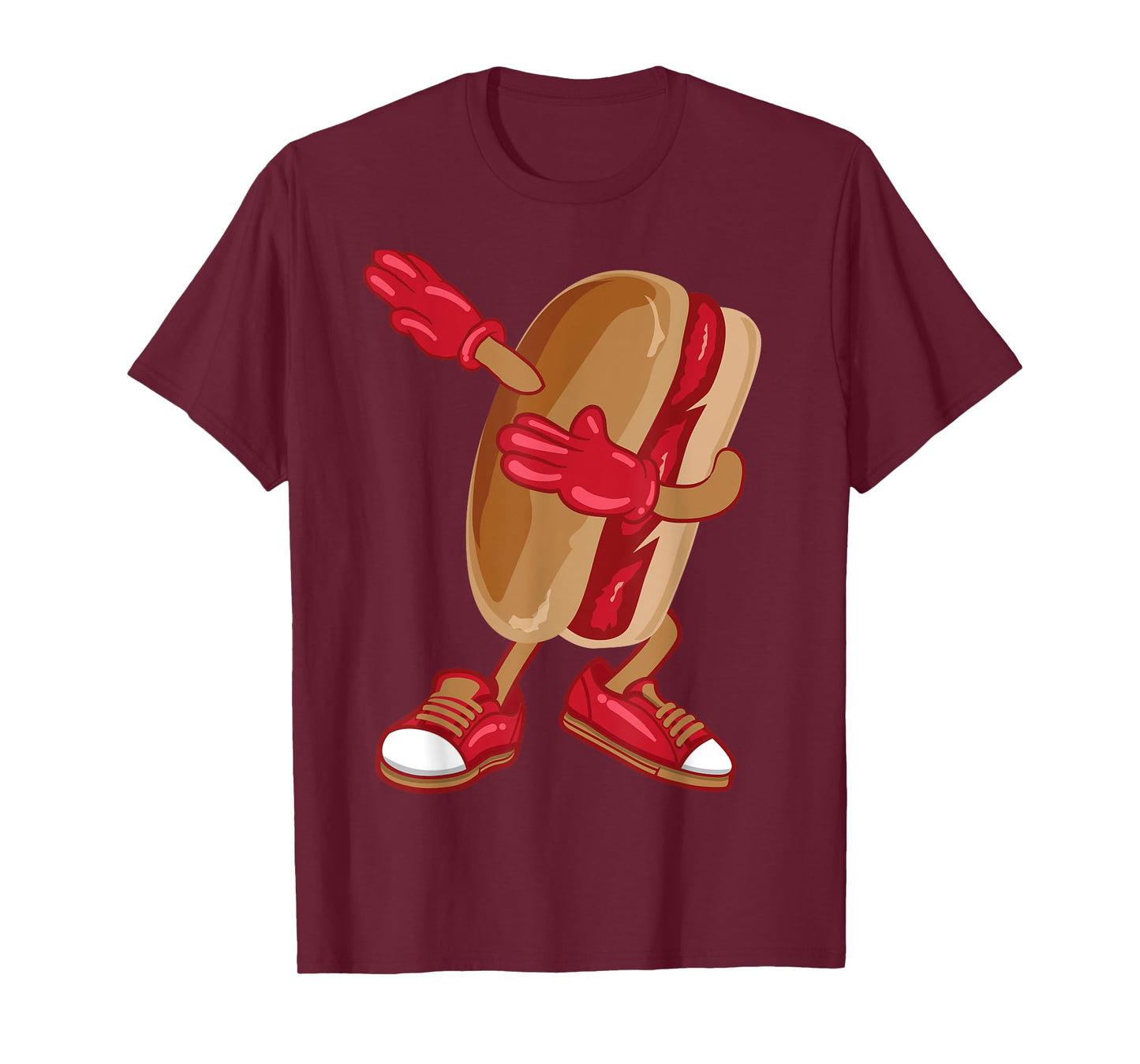 Funny Hot Dog Design For Kids Boys Girls Hotdog Gag Hot Dog T-Shirt