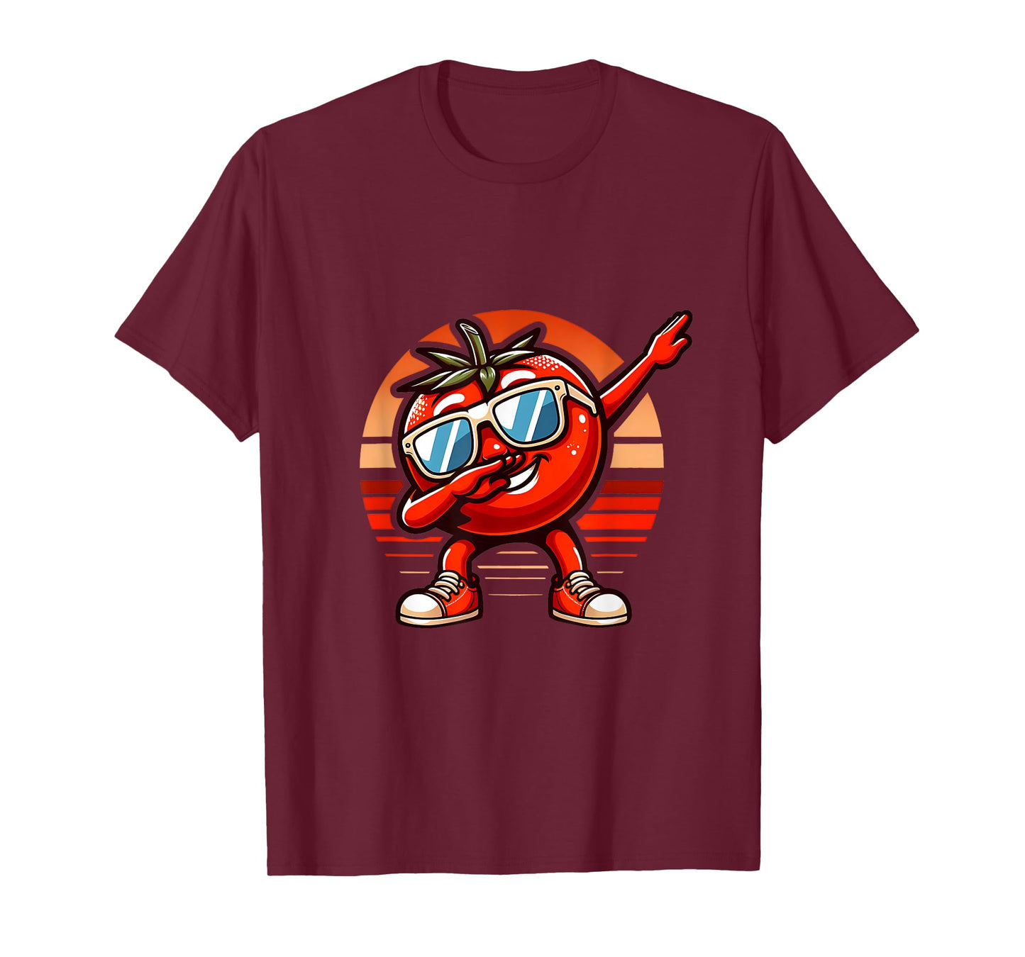 Dab Tomato Dancing Dabbing Retro Fruit T-Shirt