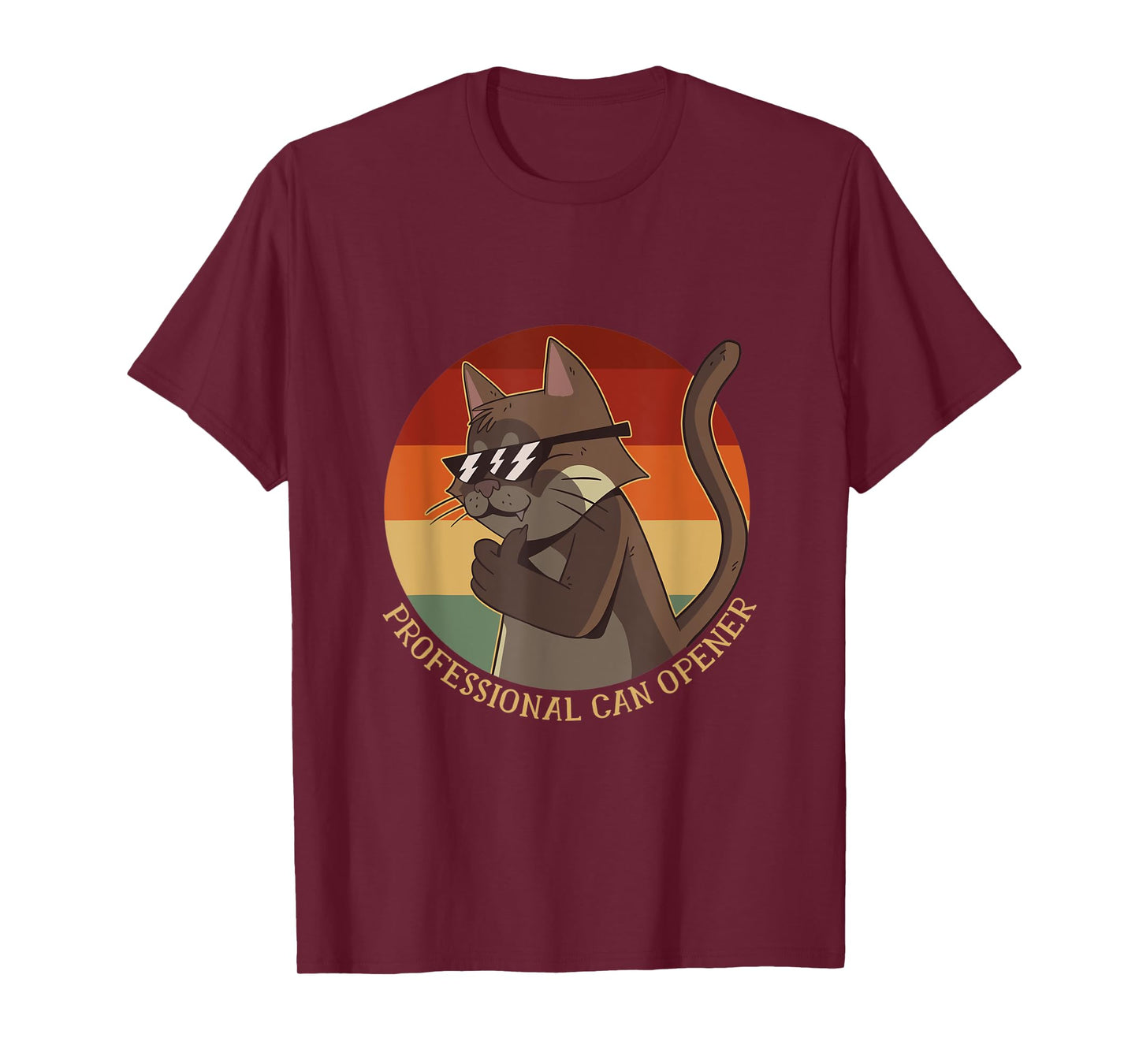 Cat Professional Can Opener Cat Lover Funny Cat T-Shirt