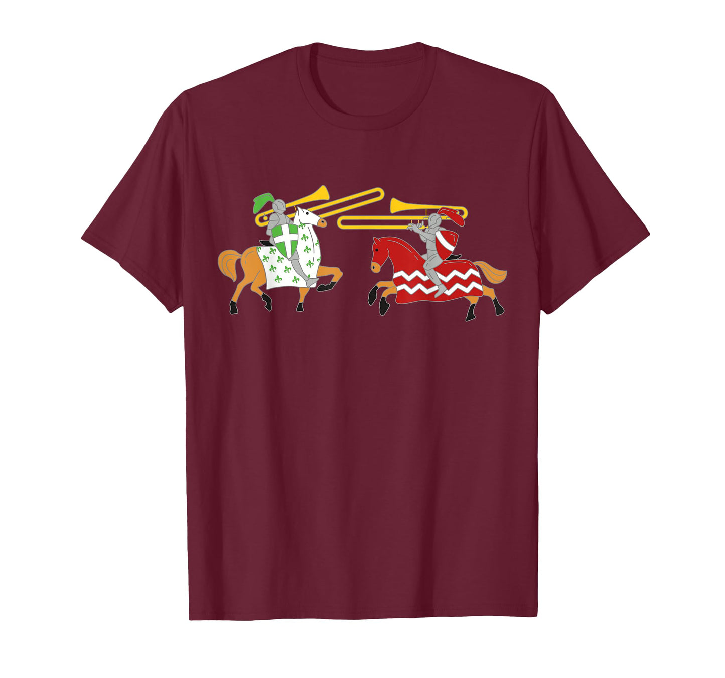 Jousting Funny Trombone T-Shirt For Trombonists T-Shirt