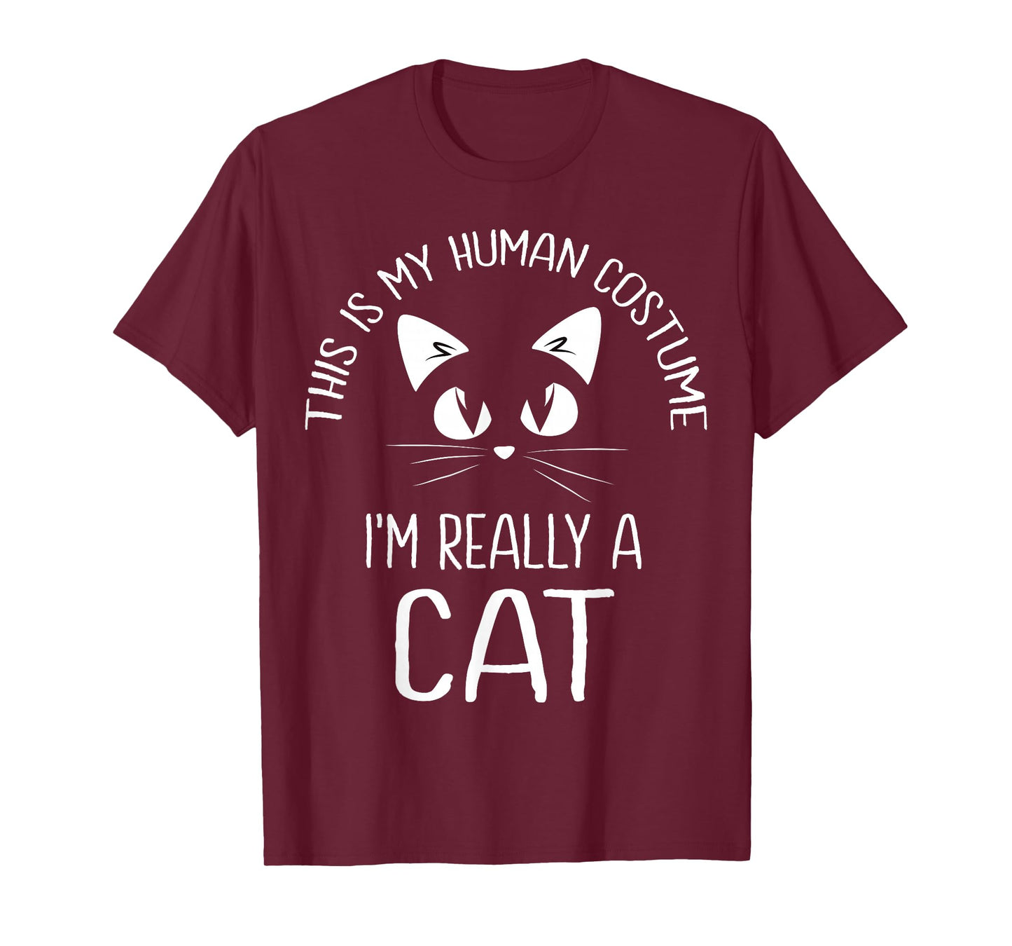 This is My Human Costume I'm Really A Cat Halloween Kitten T-Shirt