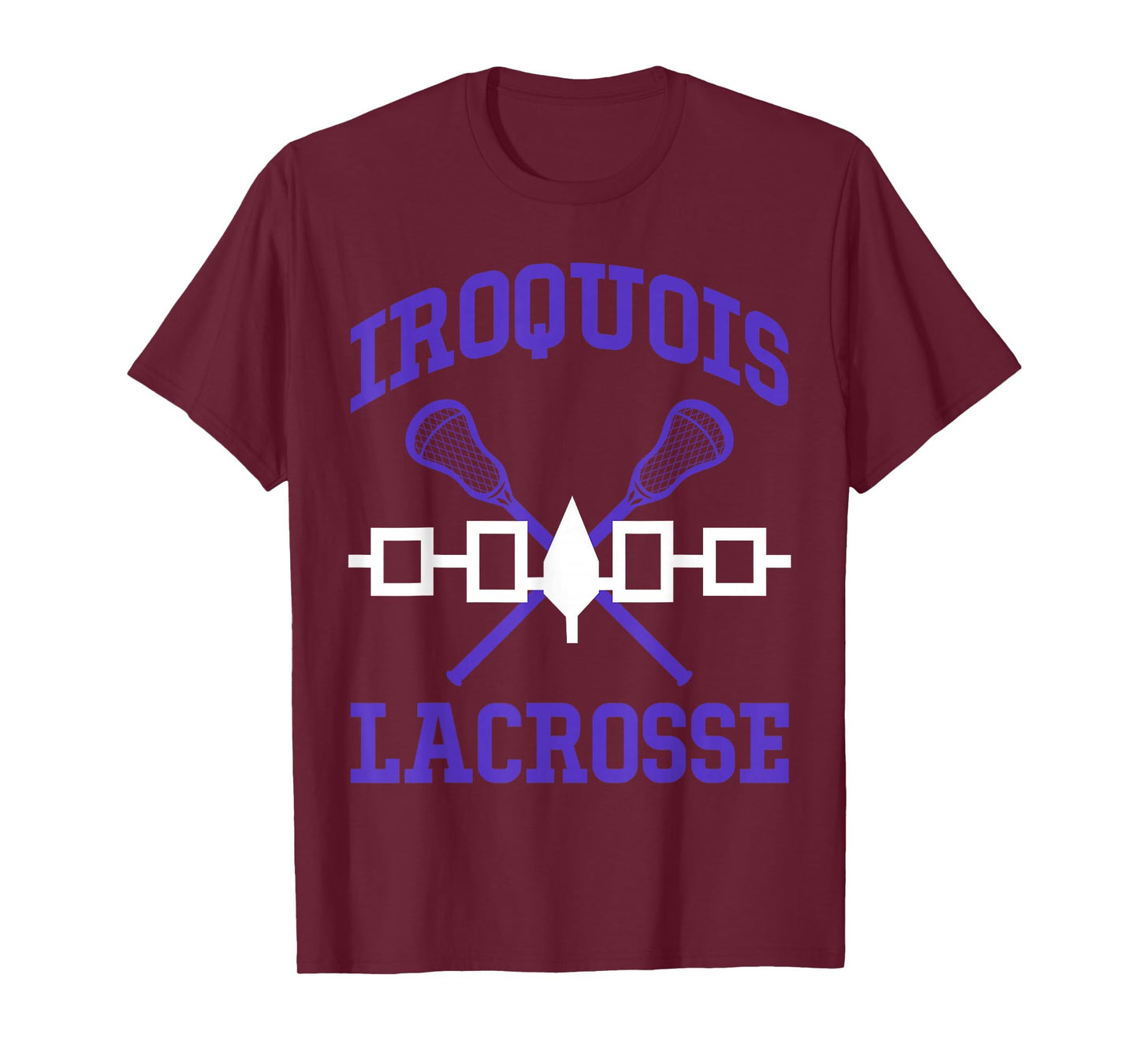 Iroquois Lacrosse Lax Sticks Iroquois Nation Flag T-Shirt