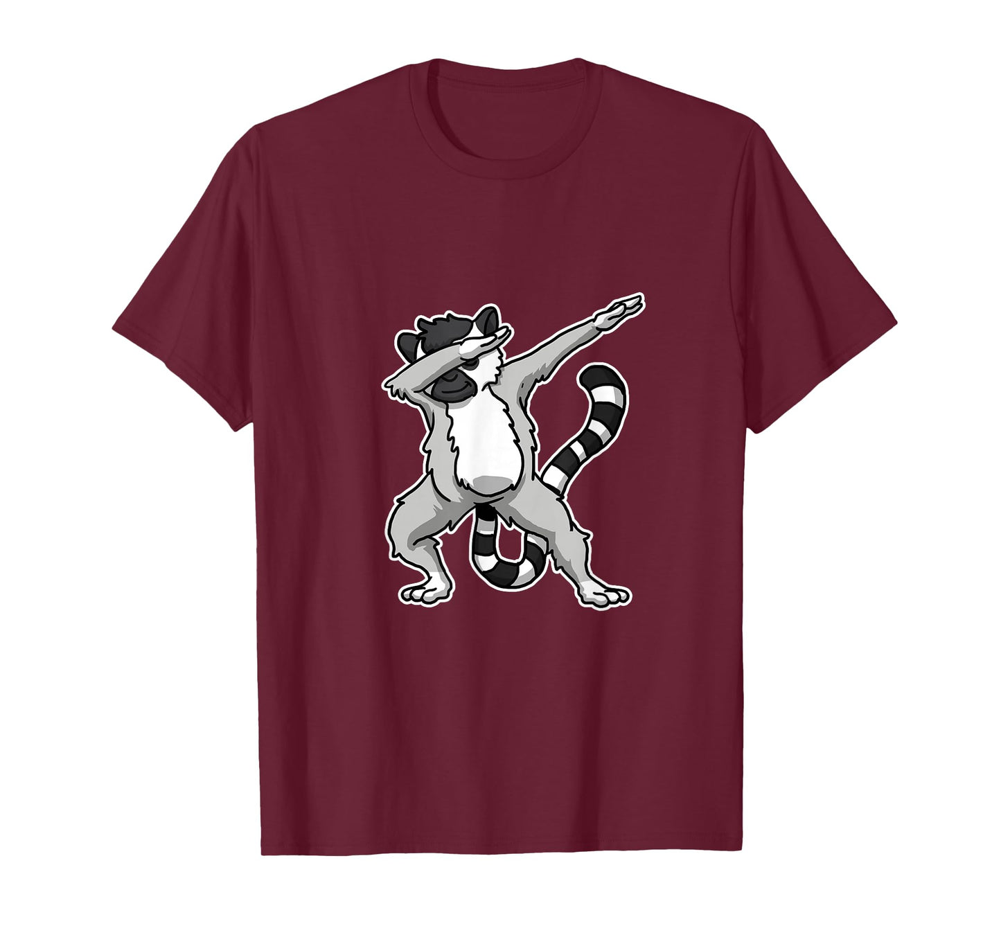 Witziges Lemuren Kostm Und Geschenkidee Unisex-Adults, Kids Dabbing Lemure Gift Lemurs Dab Dance T-Shirt Black Cartoon T-Shirt Small Classic Fit Crew Collar Short Sleeve