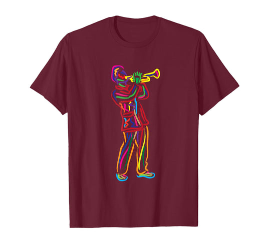 Gifts for Trumpeter Jazz Music Musician Trumpet T-Shirt