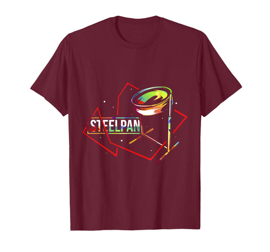 Colorful Steelpan Steel Pan Drum Band Pannists T-Shirt