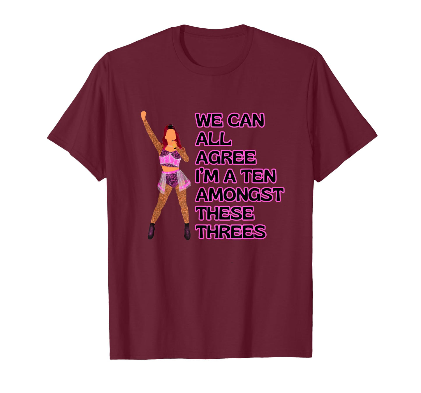 Six Katherine Howard Ten Amongst 3s Queens Musical Theatre T-Shirt