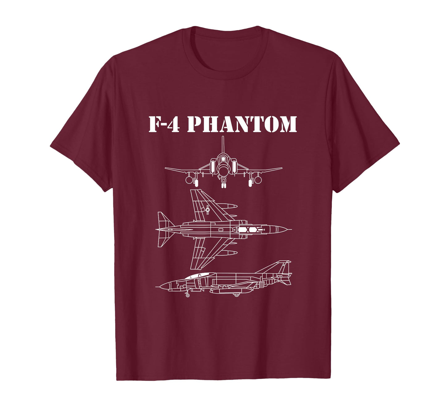 F-4 Phantom Jet Aeroplane Pilot Military Aircraft F4 T-Shirt