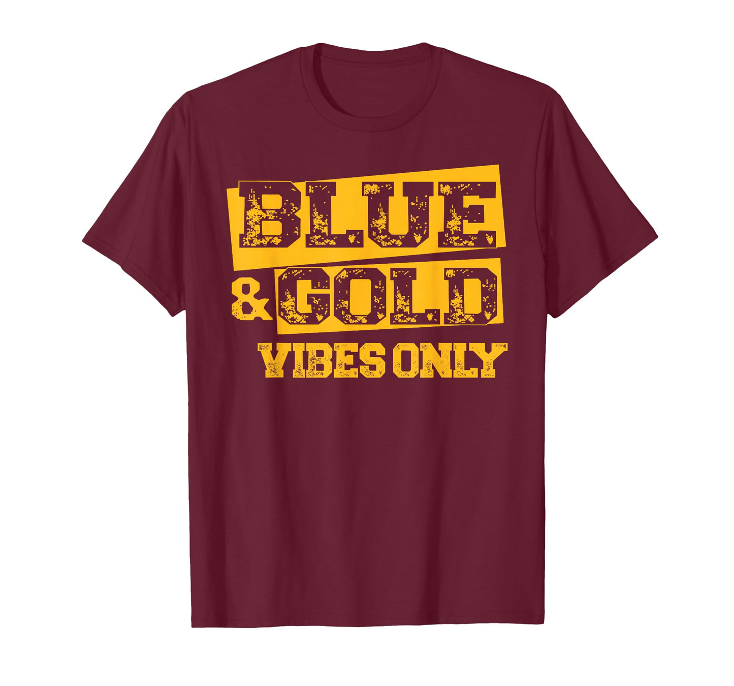 Blue and Gold Game Day Shirt High School Football Group T-Shirt