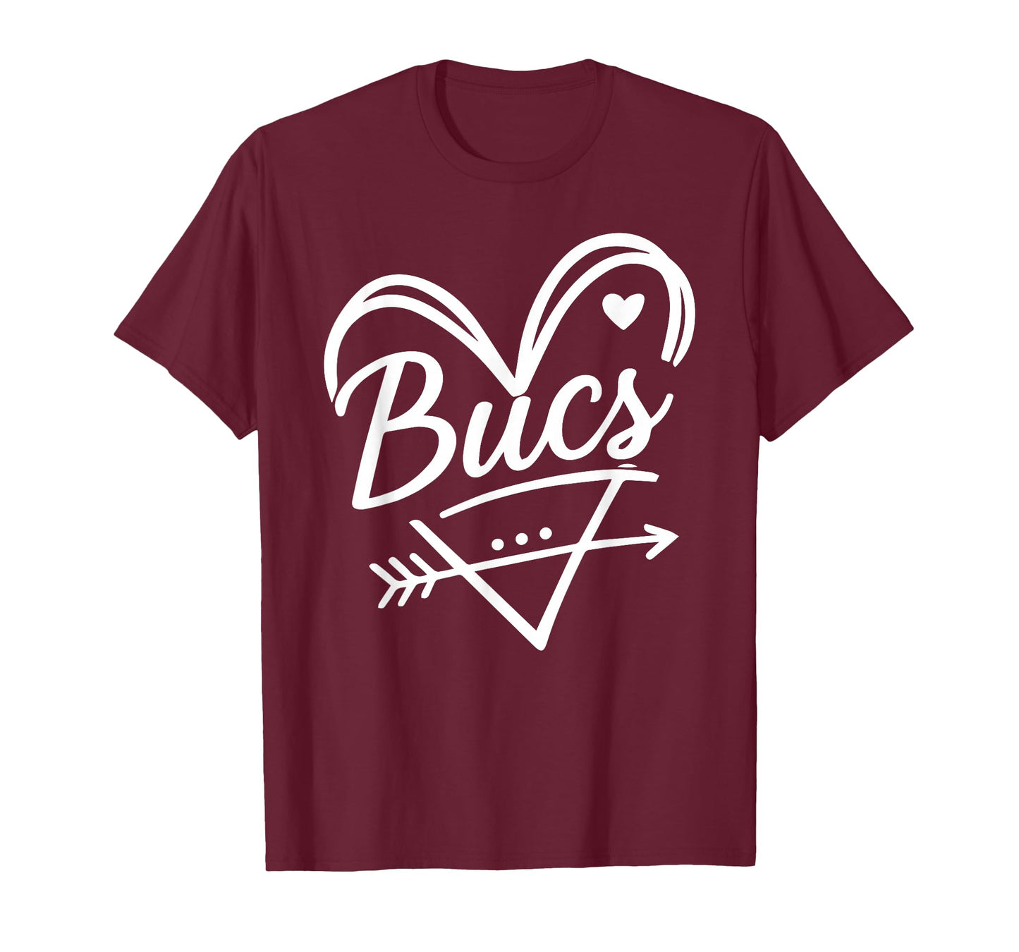 Retro Buccaneers Name Bucs Heart Gift for Men Women Kid T-Shirt