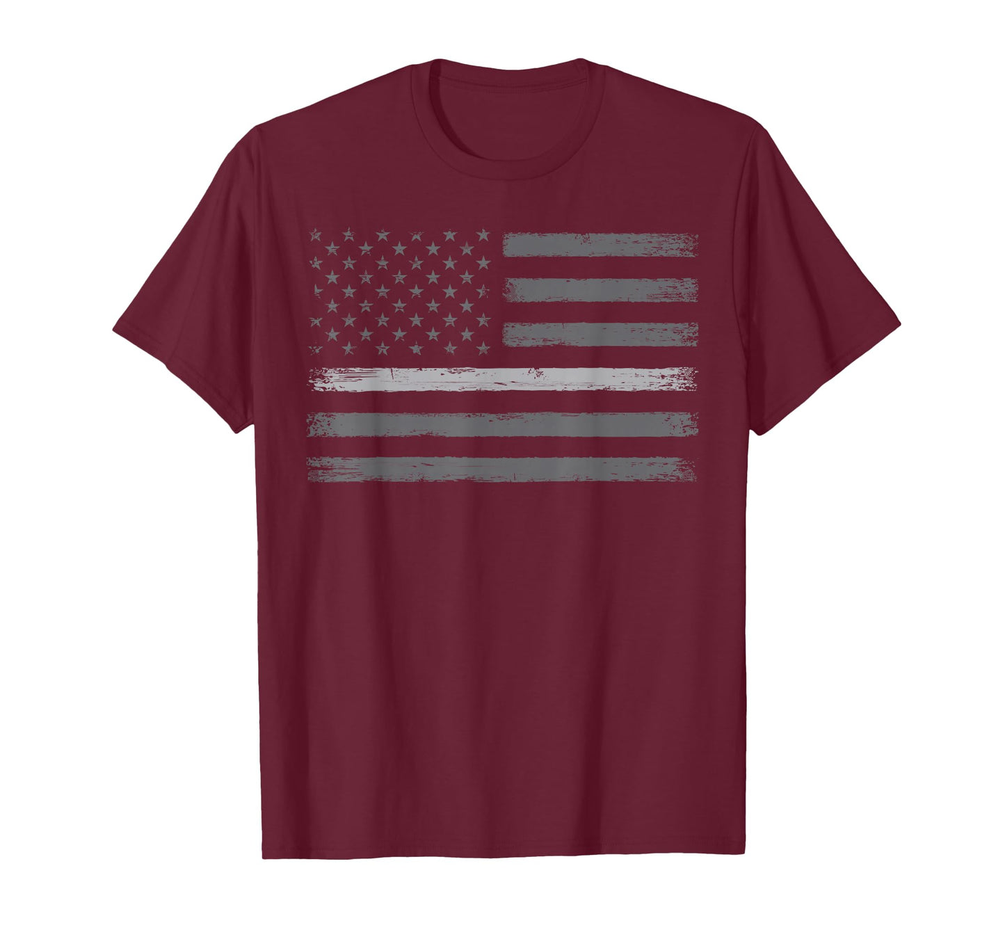 Correctional Officer Gift Thin Silver Line USA American Flag T-Shirt