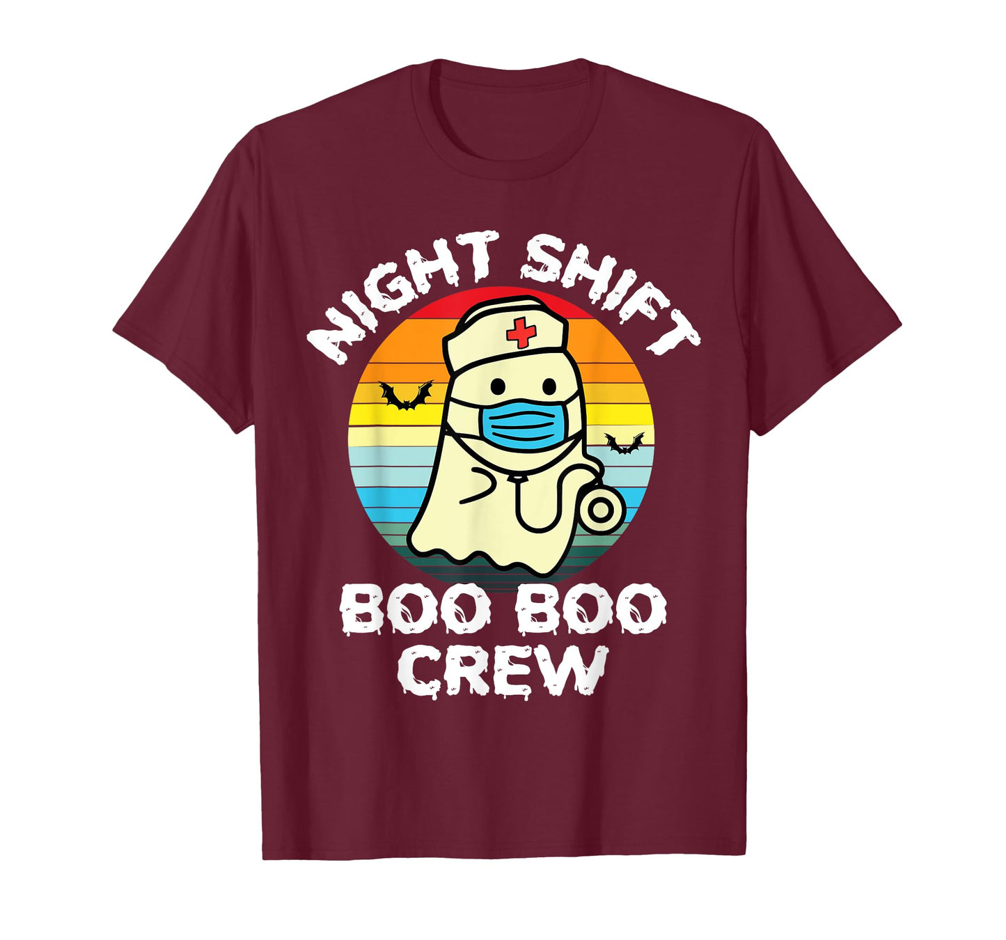 2023 Night Shift Boo Boo Crew Nurse Halloween For Nurses RN T-Shirt