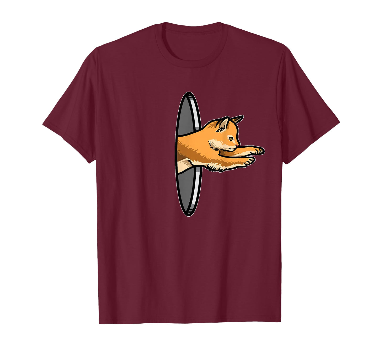 Matching Couple Cat Lover Funny Portal Animal For Him & Her T-Shirt
