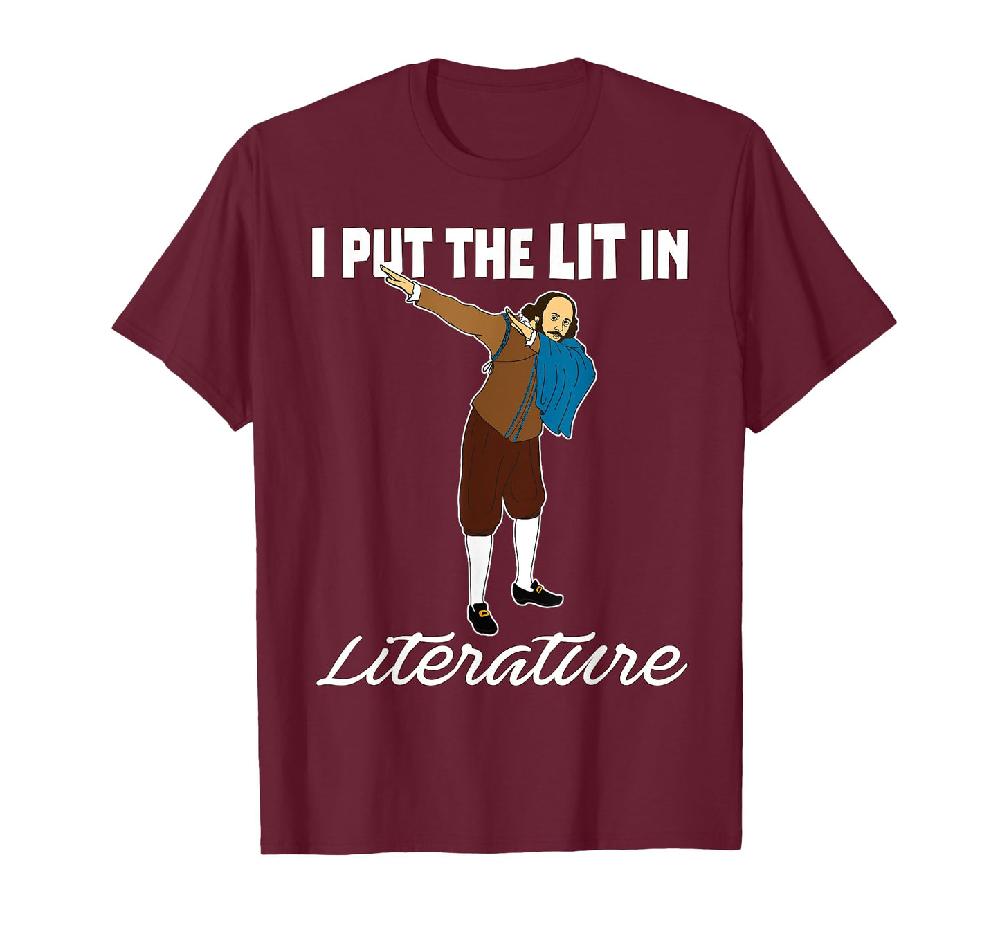Funny Dabbing Shakespeare Shirt-Lit in Literature Tshirt T-Shirt