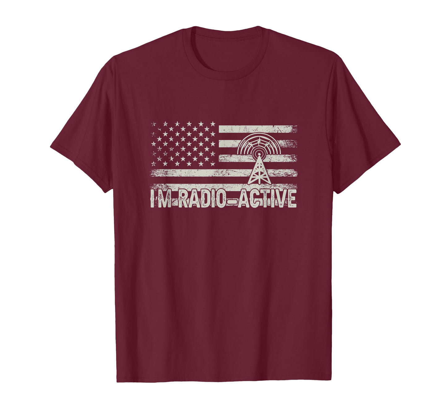 Ham Radio USA Flag - Amateur Radio and Ham Radio Operator T-Shirt for Women Men