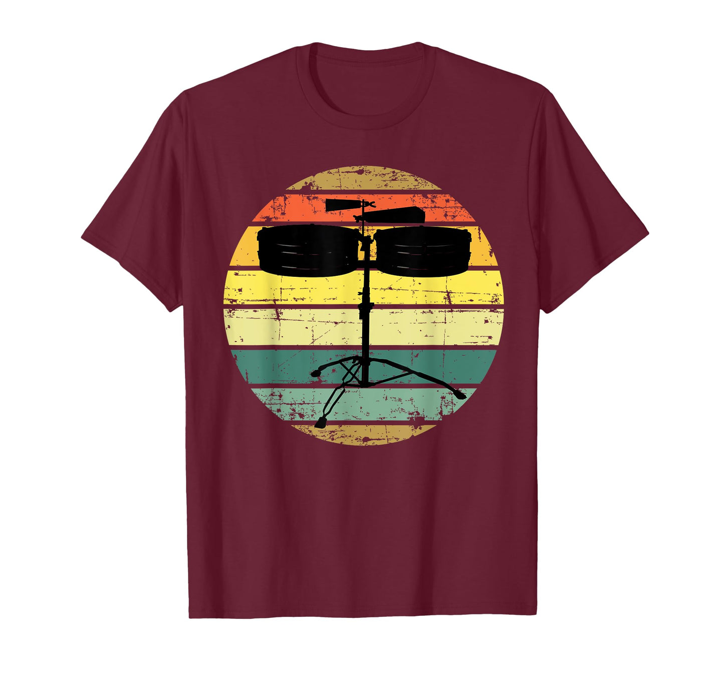 Timbales Percussion Vintage Retro Music Lover T-Shirt