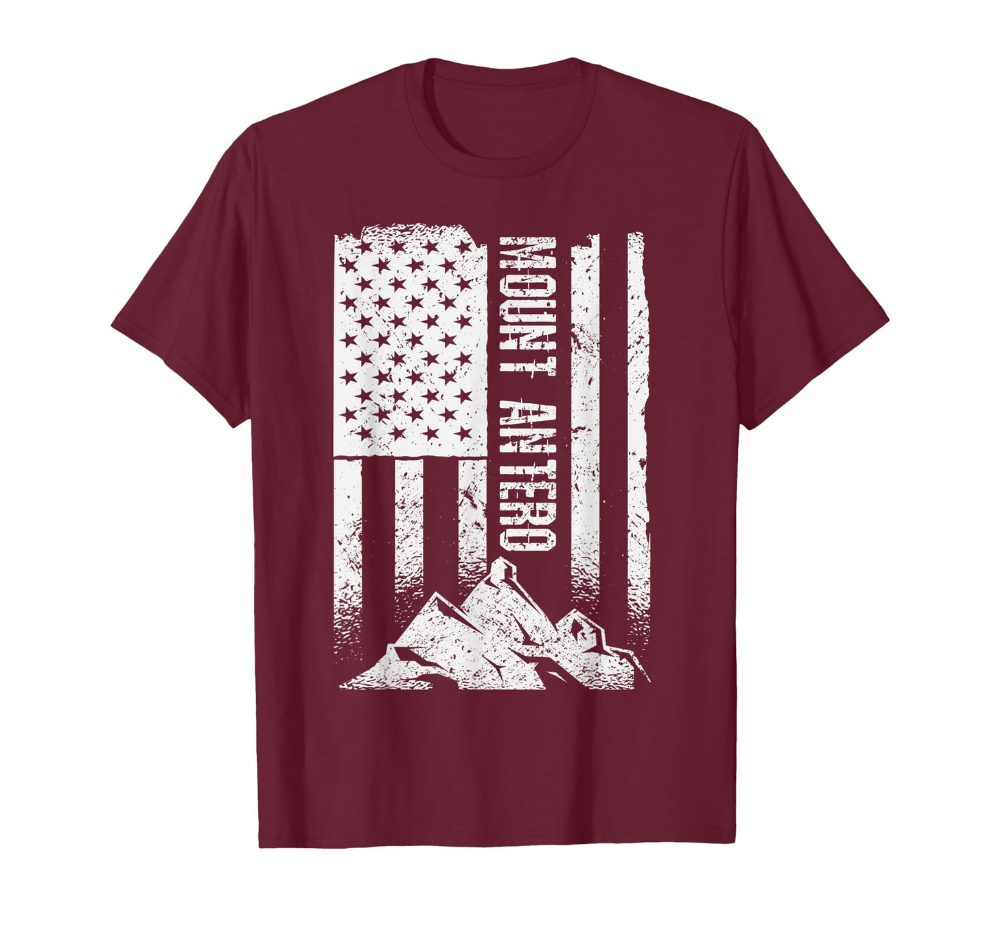 American Flag Patriotic Mount Antero Colorado T-Shirt