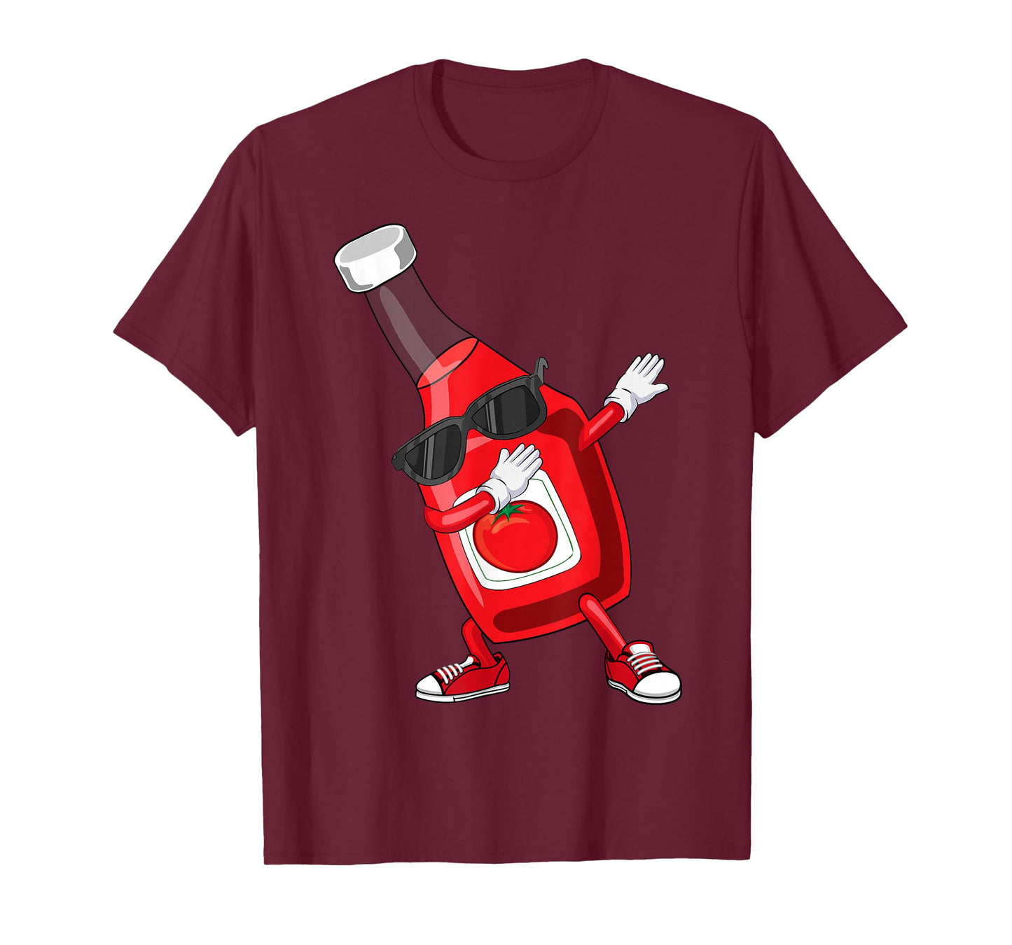 Dabbing Ketchup Art for Kid Boy Girl Men Women Ketchup Lover T-Shirt