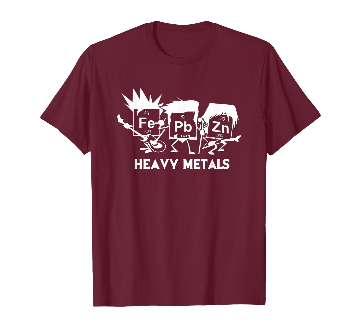 Heavy Metals Science Geek and Heavy Metal T-Shirt