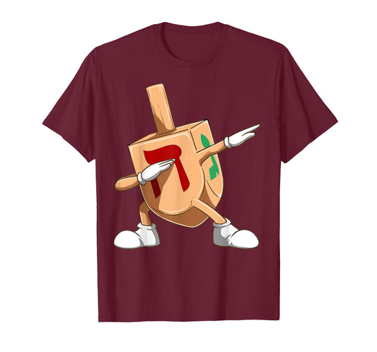 Dabbing Dreidel Funny Dreidel Jewish Hanukkah T-Shirt