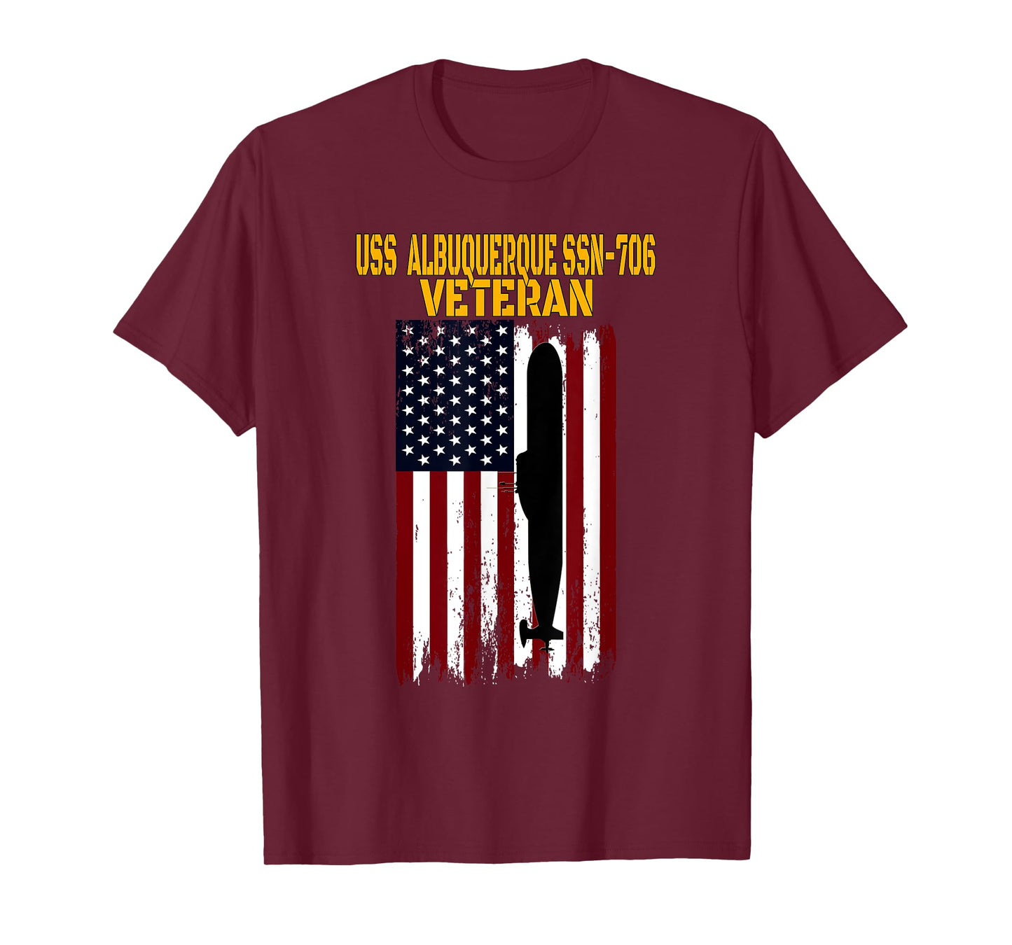 USS Albuquerque SSN-706 Submarine Veterans Day Father's Day T-Shirt